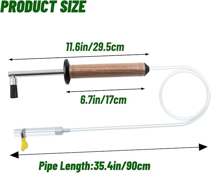 Jamotolly Coffee Machine Steam Cleaning Brush, Walnut Wood Handle, High Pressure Steam Wand Cleaner with Heat-Resistant Nylon Head