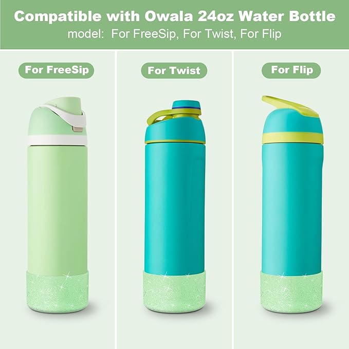 Silicone Boot for Owala Water Bottle 24 oz 32 oz 40 oz, Anti-Slip Protective Sleeve for FreeSip/Twist/Flip Stainless Steel Water Bottles Accessories