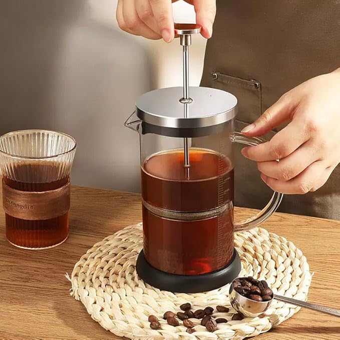1.0L/34 oz Cold Brew Coffee Maker with Stainless Steel Filter and Airtight Lid, Cold Brew Pitcher with Durable Coffee Carafe Glass for Iced Tea & Cold Brew Maker (M 11.8oz)