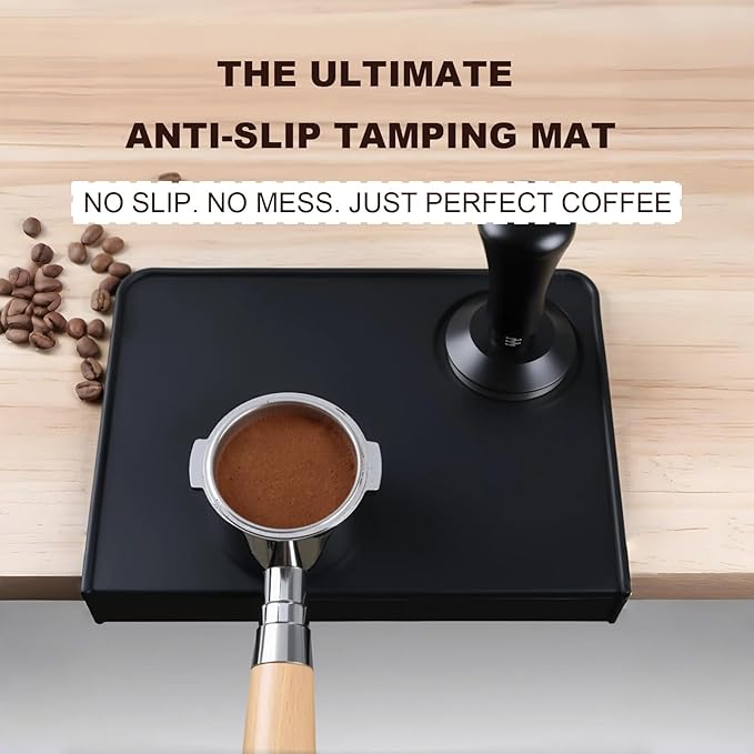 Espresso Accessories 51mm Spring Loaded Tamper Kit, 5-Piece Set with Needle Distributor WDT Tool, Dosing Funnel & Tamping Mat for 51mm Portafilter Espresso Machines (51mm)