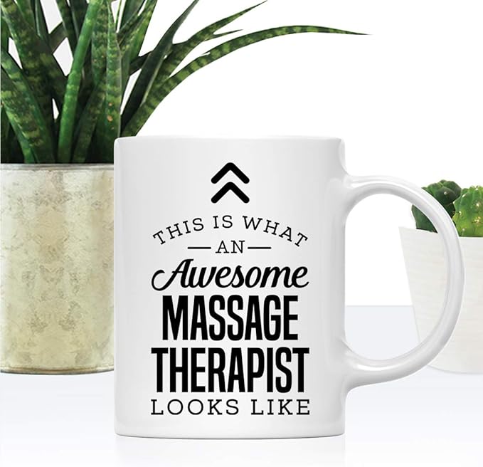 Andaz Press 11oz. Ceramic Coffee Tea Mug Thank You Gift, This is What an Awesome Massage Therapist Looks Like, 1-Pack, Birthday Christmas Gift Ideas Coworker Him Her, Includes Gift Box