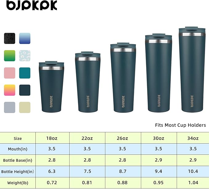 BJPKPK 30oz Stainless Steel Insulated Tumbler With lid And Straw Travel Coffee Thermal Tumblers Cup For Women And Men,Navy Blue