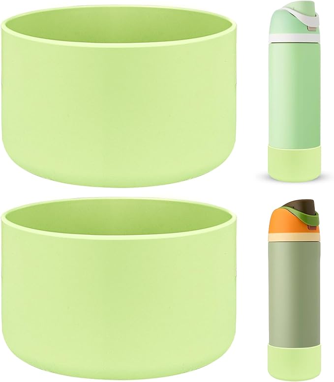 HEYSKAY 2PCS Silicone Boot for Owala Flask Water Bottle Anti-Slip Protective Sleeve for Owala Twist,FreeSip and Flip Stainless Steel Water Bottle BPA-Free Boot Bottom Base