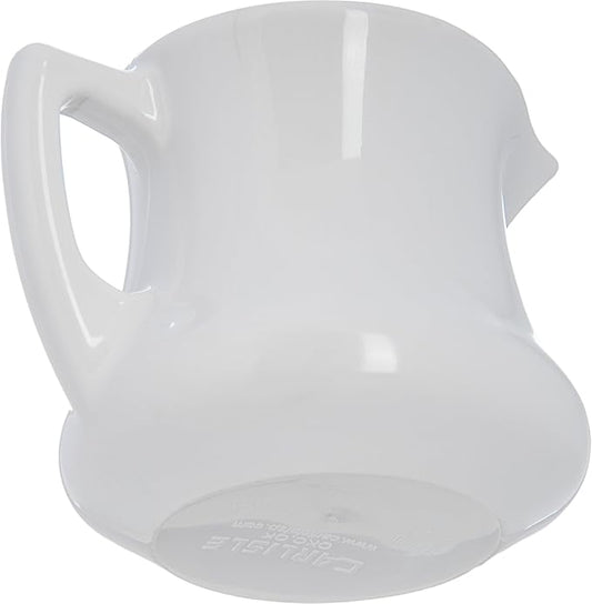 Carlisle FoodService Products 456302 Serving Creamer/Pitcher, Plastic, 2.5" H, 2.56" W, 2.56" L, SAN, 2.9 fl. oz, White (Pack of 4)