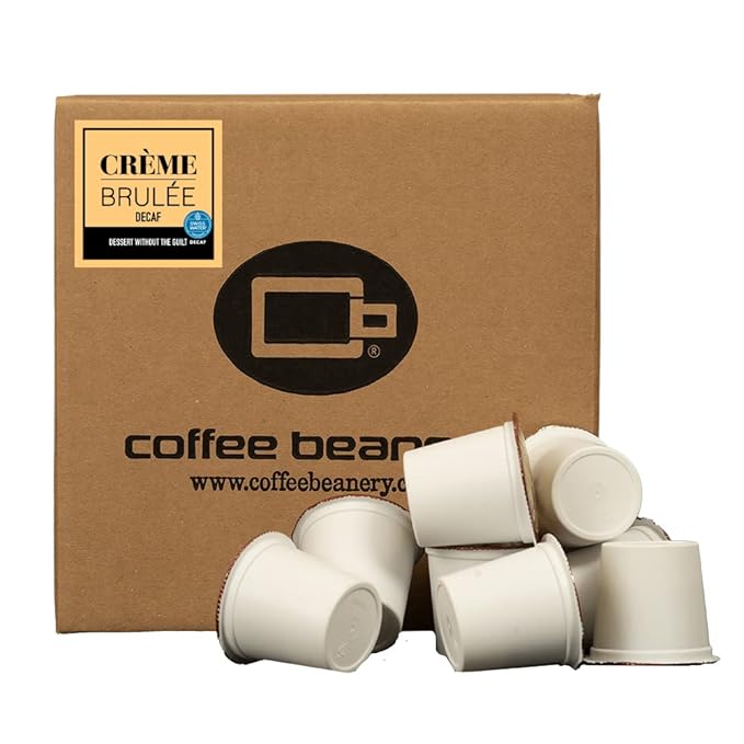 Creme Brulee Decaf Coffee Pods by Coffee Beanery | 192ct Bulk Flavored Decaf Coffee Pods Medium Roast Coffee