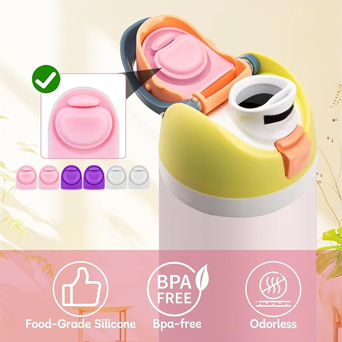 6 Pcs Replacement Seal Stopper Compatible with Owala FreeSip 16oz 32oz,Bottle Top Gasket Lid for Owala 16/19/24/32/40oz Seal Mouth Cap Silicone Stopper Parts Insert Accessories（3 colors 3）