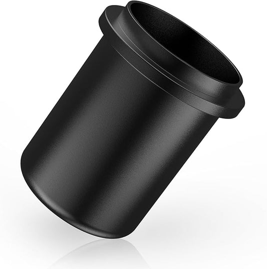 IKAPE 51MM, 54MM Espresso Dosing Cup, Compatible with All the 51MM to 54MM Portafilters, Espresso Coffee Accessory, Made of Aluminum (Black)