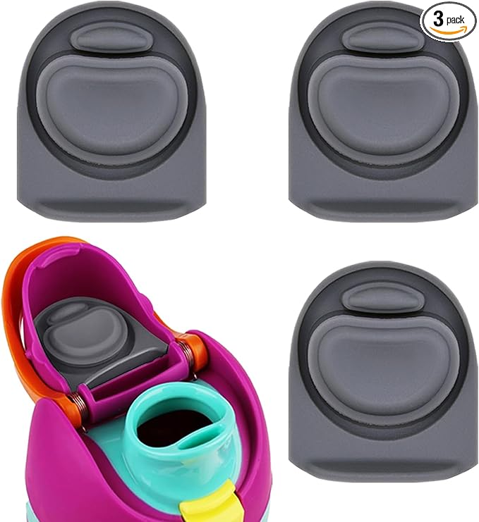 3pcs Replacement Rubber Stopper Seal Compatible with Owala FreeSip 24oz 32oz,Water Bottle Lid Cap Silicone Seal Parts for Owala 16/19/24/32/40oz Spout Gasket Mouthpiece Piece Accessories F1