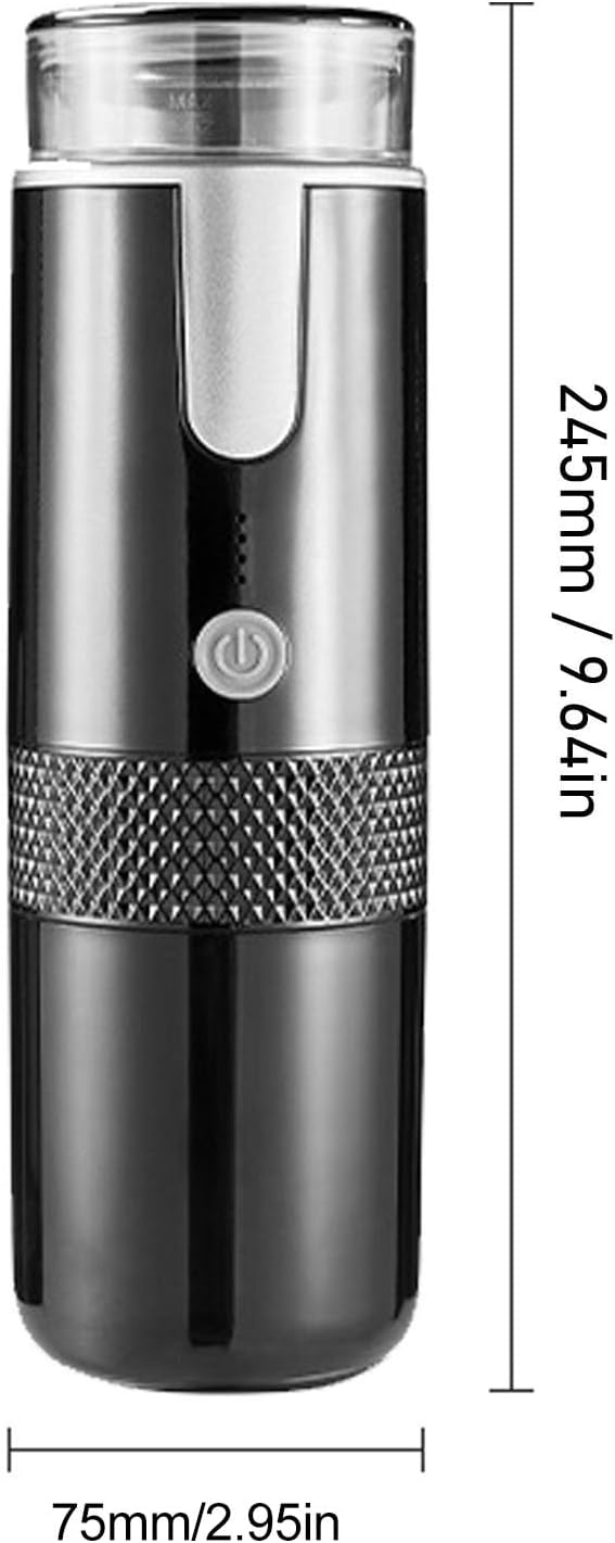 VGEBY Portable Coffee Maker,Mini Handheld Coffee Machine Cordless Type C Rechargeable Auto Mini Coffeemaker with 1200mAh Battery for Travel Camping