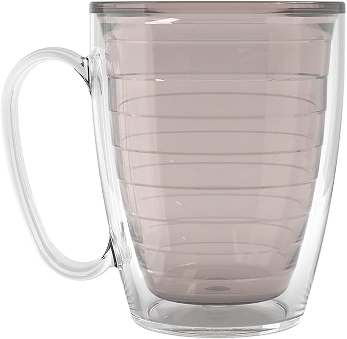 Tervis Clear & Colorful Tabletop - Bayou View Collection Made in USA Double Walled Insulated Tumbler Travel Cup Keeps Drinks Cold & Hot, 16oz Mug - 4pk, Assorted Pastels
