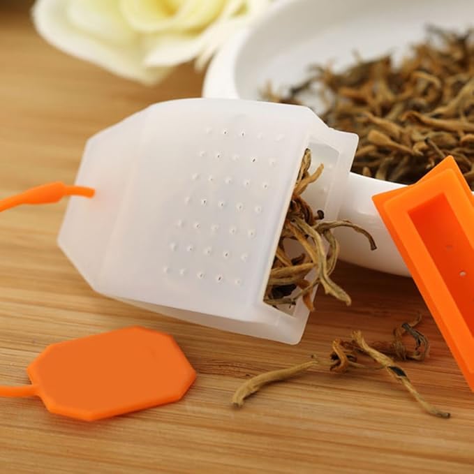 6 Pack Silicone Tea Infuser, FineGood Tea Bags Tea Infuser for Loose Tea Reusable Tea Filter Strainer