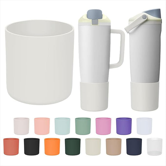 Silicone Higher Boot Compatible with Owala 30oz & 40oz FreeSip Sway Bottles & Tumblers, Large Protection Anti-slip Bottom Cover Sleeve for Freesip Sway Tumbler and Bottle