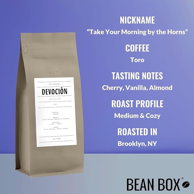 Bean Box Sampler - Roasted by Devocion, 2-Pack, Freshly Ground Coffee, Gourmet Coffee