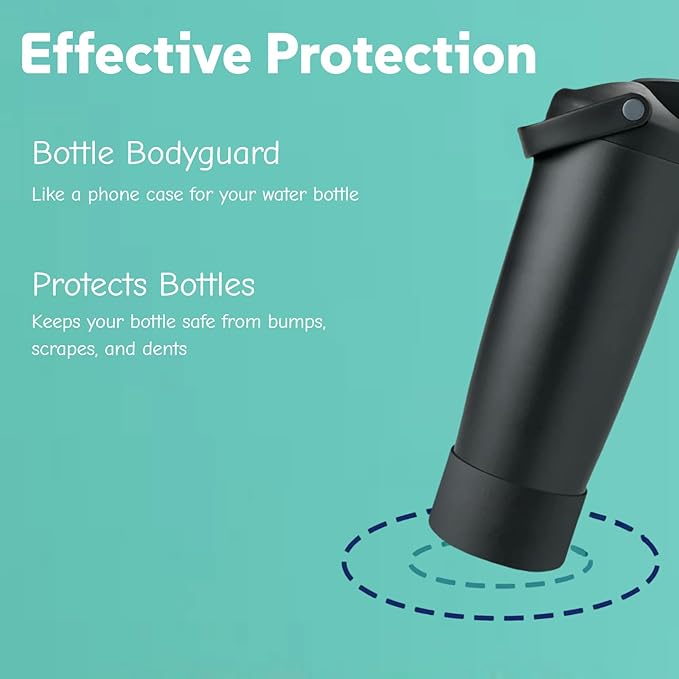 Silicone Boots Compatible with Owala 30oz & 40oz FreeSip Sway Bottles – Non-Slip, Scratch-Resistant Protective Sleeve