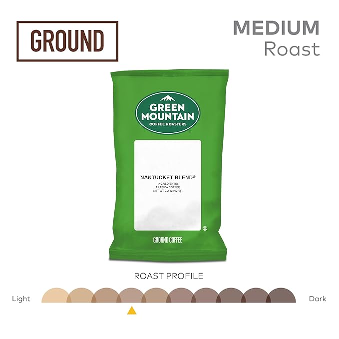 Green Mountain Coffee Roasters Nantucket Blend, Keurig Fractional Packs, 50 Count, 2.2 oz