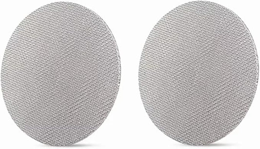 2 Pcs 58mm Espresso Puck Screen Stainless Steel, 1mm Thickness Reusable Coffee Filter Mesh Plate for Espresso Portafilter Filter Basket (58mm,150μm)