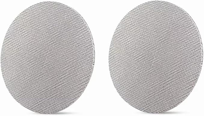 2 Pcs 53mm Espresso Puck Screen Stainless Steel, 1mm Thickness Reusable Coffee Filter Mesh Plate for Espresso Portafilter Filter Basket (53mm,150μm)