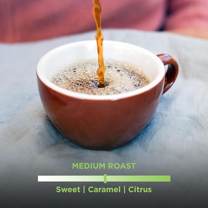 Tiny Footprint Coffee - Fair Trade Organic Peru APU Medium Roast - Whole Bean Coffee, USDA Organic & Carbon Negative - You Drink Coffee, We Plant Trees, 3 Pounds