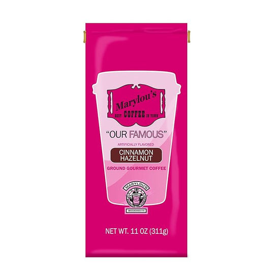Marylou’s Coffee – Cinnamon Hazelnut Flavored Ground Gourmet Coffee – 11 oz
