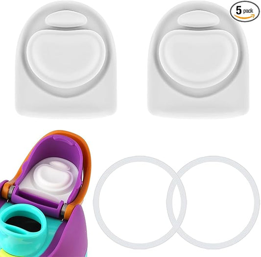 2 Sets Replacement Stopper and O Ring Gasket Compatible with Owala FreeSip 24oz 32oz,Water Bottle Lid Insert Cap Rubber Seal Parts for Owala 16/19/24/32/40oz Mouthpiece Accessories F2