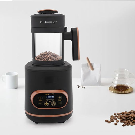 Coffee Bean Roaster Machine, Electric Coffee Roaster, Home Use Air Coffee Roaster with Adjustable Timer, 1500w 110v