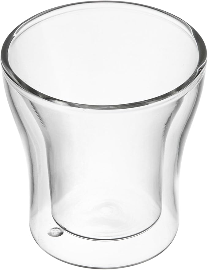 Restaurantware Espresso Shot Glasses 12 Case 3.38 Ounce Double Wall Insulated Borosilicate Glass Clear For Hot And Cold Beverages