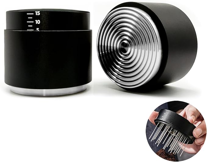 51MM Espresso Accessories - WDT Tool, Coffee Distributor & Tamper set with 3-in-1 Design, 304 Stainless Steel Premium Coffee Accessories for Home Baristas & Beginners