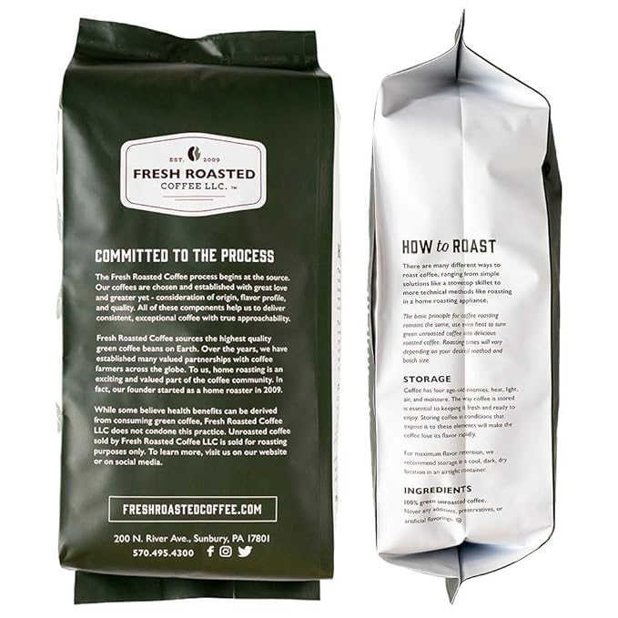 Fresh Roasted Coffee, Unroasted Organic Bali Blue Moon | USDA Organic, 100% Single Origin, Kosher | 5 Pound