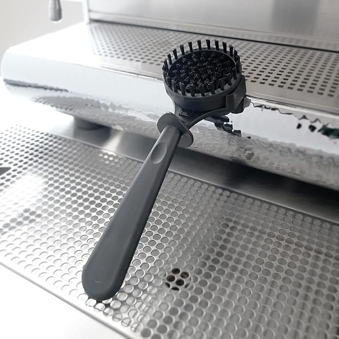 watchget Espresso Coffee Machine Cleaning Brush Grouphead Brush with 1 More Detachable Nylon Bristles Espresso Cleaning Bristle for 58mm Group Head