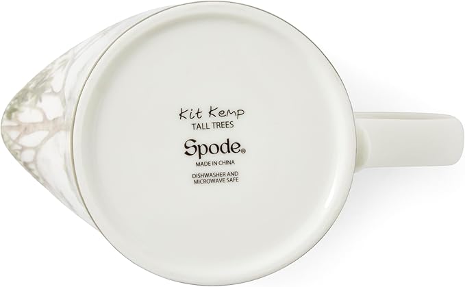 Spode Kit Kemp Tall Trees 10oz Pitcher | Enchanted Forest Design | Porcelain | Dishwasher and Microwave Safe | Creamer Jug for Tea and Coffee | Fabulous Gift | Home & Gathering Use