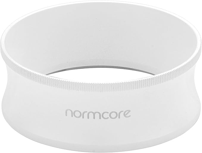 Normcore 58mm Magnetic Dosing Funnel V2, Espresso Coffee Dosing Ring, 28mm Anodized Aluminum with 9 Neodymium Magnets Fits 58mm Portafilter, White