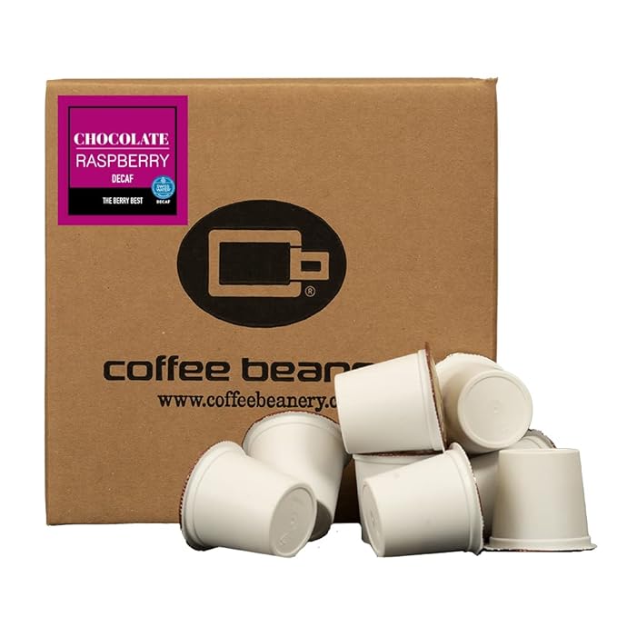 Decaf Chocolate Raspberry Single Serve Coffee Pods | 48ct | SWP Decaf Coffee | Gourmet Flavored Coffee