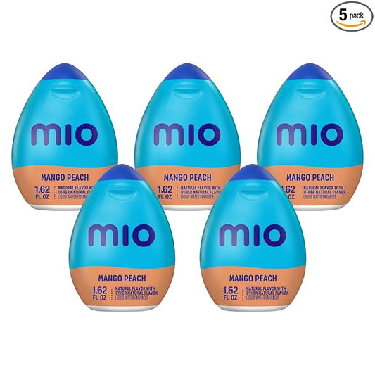 Mio Liquid Water Enhancer, Mango Peach, 1.62 OZ, (Pack of 5)