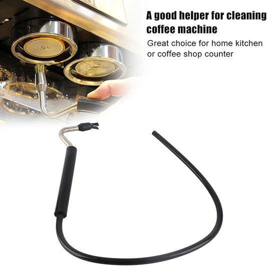 High Pressure Steaming Coffee Machine Cleaning Brush Coffee Accessories Household Milk Tea Shop Bar Black