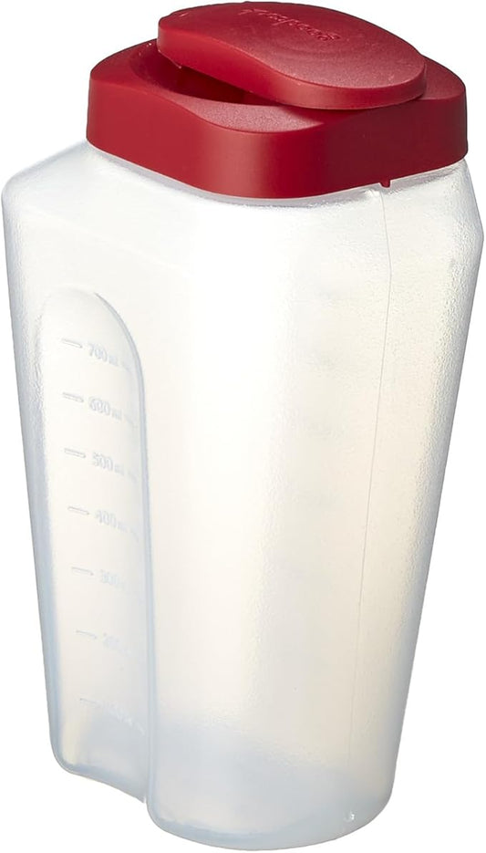 GoodCook 1 Quart Bottle – BPA Free Mixing Pitcher with Lid, Snap Lock Easy Pour Lid, Drink Containers for Fridge, Liquid Storage Container, Jugs for Drinks, Plastic Bottles with Lids