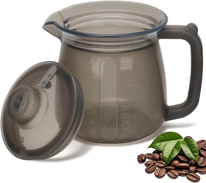 silicone Milk Frothing Pitcher, 500ml/16.9 oz multi-functional Milk Frother Cup with Clear Scale, Coffee Bar Cappuccino Espresso Machine Accessories, Milk Jug Coffee Frother Cup