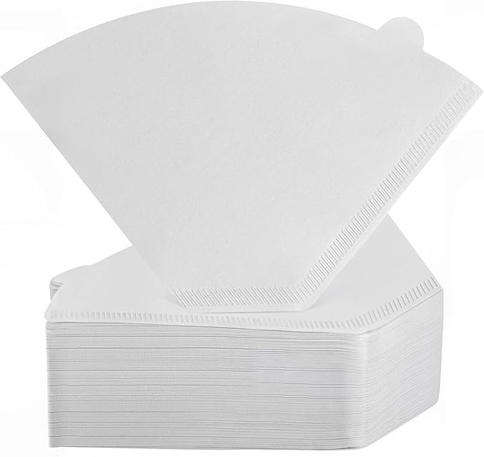 200 Count Cone Coffee Filters #4, Clinuse White Size 04 Coffee Filters 8-12 Cup, Disposable Natural Paper Filters, No.4 Cone Filters for Ninja, Cuisinart, Pour Over and Drip Coffee Maker