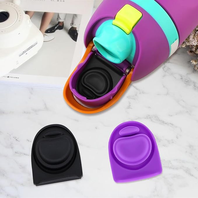 2pcs Replacement Rubber Stopper Seal Compatible with Owala FreeSip 24oz 32oz,Water Bottle Lid Insert Cap Silicone Seal Parts for Owala 16/19/24/32/40oz Spout Gasket Mouthpiece Accessories ZS13