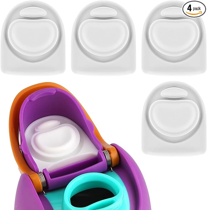 4pcs Replacement Stopper Seal Compatible with Owala FreeSip 24oz 32oz,Water Bottle Lid Insert Cap Silicone Seal Parts for Owala 16/19/24/32/40oz Spout Gasket Mouth piece Accessories F2