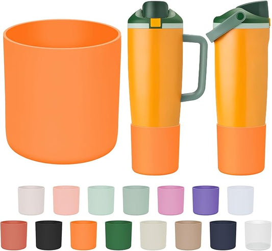 Silicone Higher Boot Compatible with Owala 30oz & 40oz FreeSip Sway Bottles & Tumblers, Large Protection Anti-slip Bottom Cover Sleeve for Freesip Sway Tumbler and Bottle