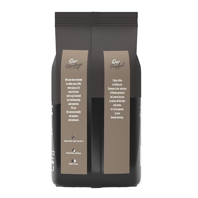 Lavazza Espresso Whole Bean Coffee, Medium Roast, 100% Arabica, 2.2 lb Bag (Pack of 6)