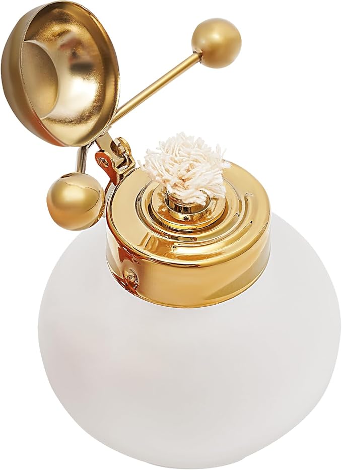 DEIGEHJRE Belgian/Belgium Family Balance Siphon/Syphon Coffee Maker, Elegant Double Ridged Fulcrum with Tee handle (Classic Gold,400ml/13.53oz)