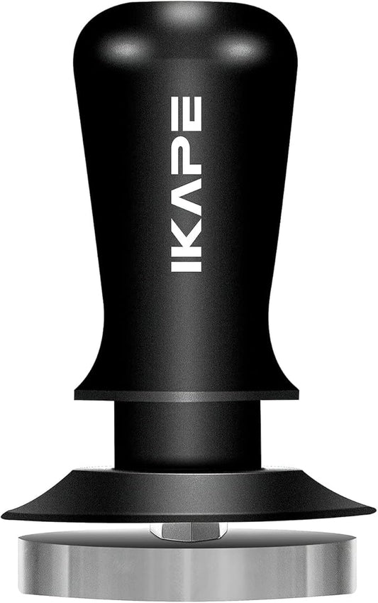 IKAPE 53.3mm Espresso Tamper, Premium Barista Coffee Tamper with Calibrated Spring Loaded, 100% Flat Stainless Steel Base Tamper Fits for Breville Series 54mm Portafilter Basket