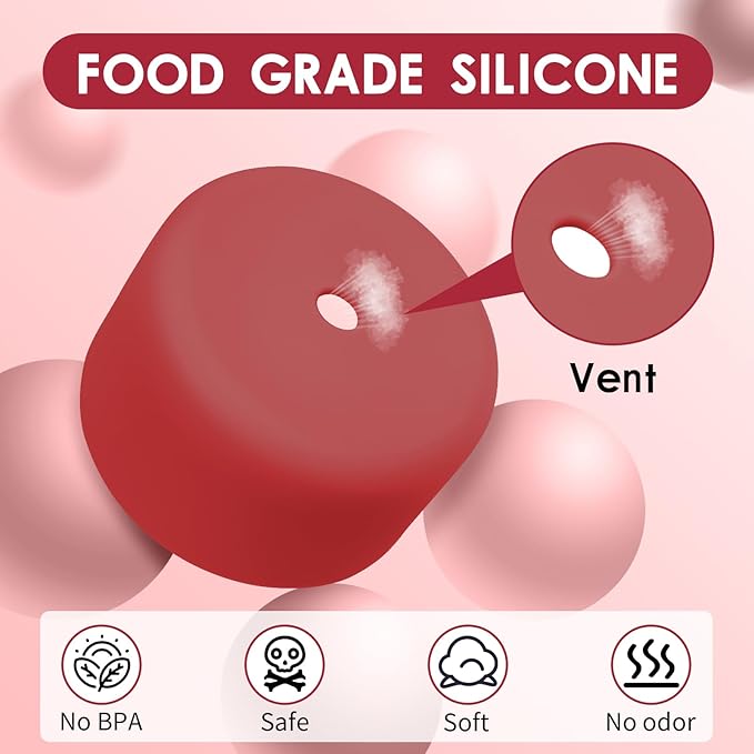 2PCS Silicone Water Bottle Boot, Compatible with Owala 24oz 32oz 40oz, Protective Anti-Scratch & Anti-Dent No Noise Sleeve Cover for FreeSip/Twist/Flip Water Bottles (Burgundy, 32oz)