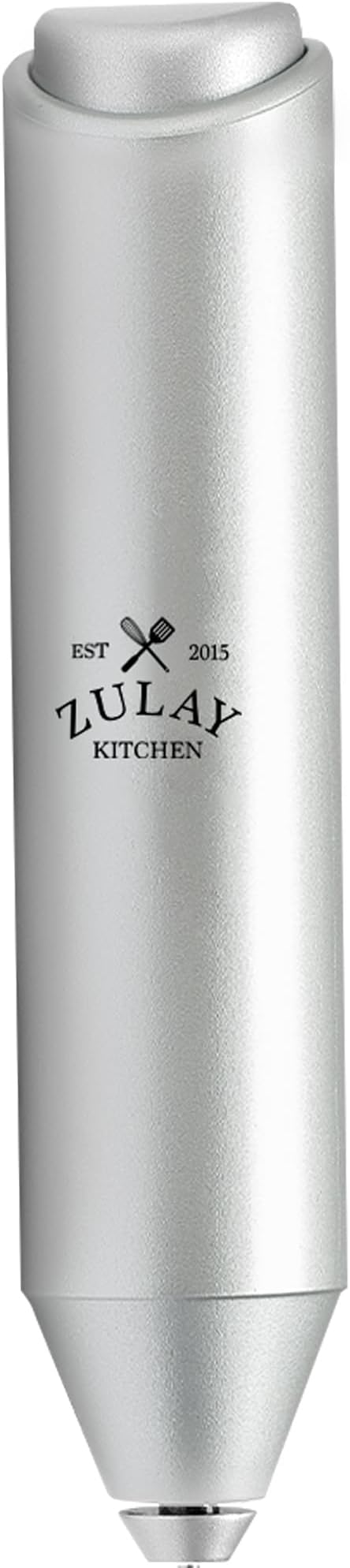 Zulay Kitchen Powerful Milk Frother AA Batteries Included – Ultra Fast Handheld Drink Mixer with Stainless Steel Whisk Stirrer for Coffee, Protein, Matcha & More, Frother Wand Electric Frothmate