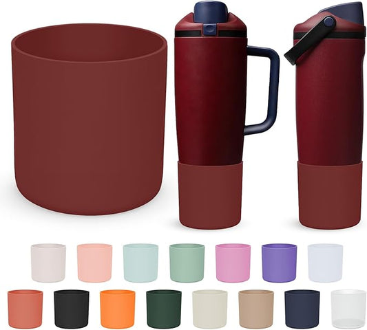 Silicone Higher Boot Compatible with Owala 30oz & 40oz FreeSip Sway Bottles & Tumblers, Large Protection Anti-slip Bottom Cover Sleeve for Freesip Sway Tumbler and Bottle
