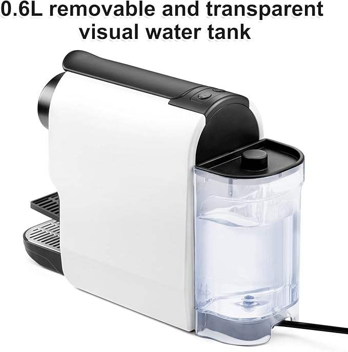 Mini Espresso Machine Compatible for NS Original Line Pods, Compact Capsule Coffee Maker with 20 Bar High Pressure Pump, 22 oz Removable Water Tank