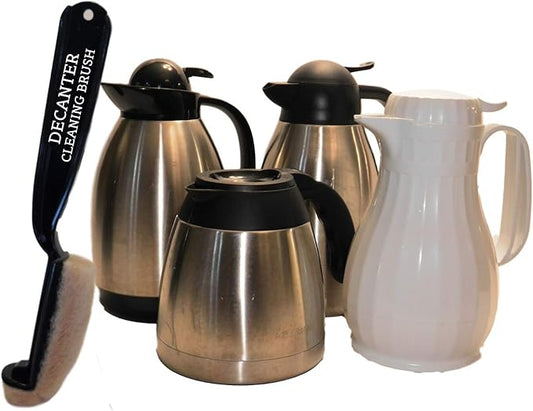 COFFEE DECANTER CLEANING BRUSH LIFETIME GUARANTY, THERMAL INSULATED CARAFE