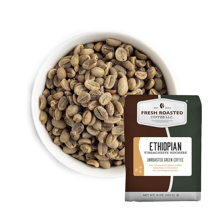 Fresh Roasted Coffee, Unroasted African Home Roasting Starter Kit, Kosher