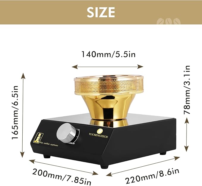 YUCHENGTECH Coffee Heater for Vacuum Coffee Pot, 130ml, 400W, 110V